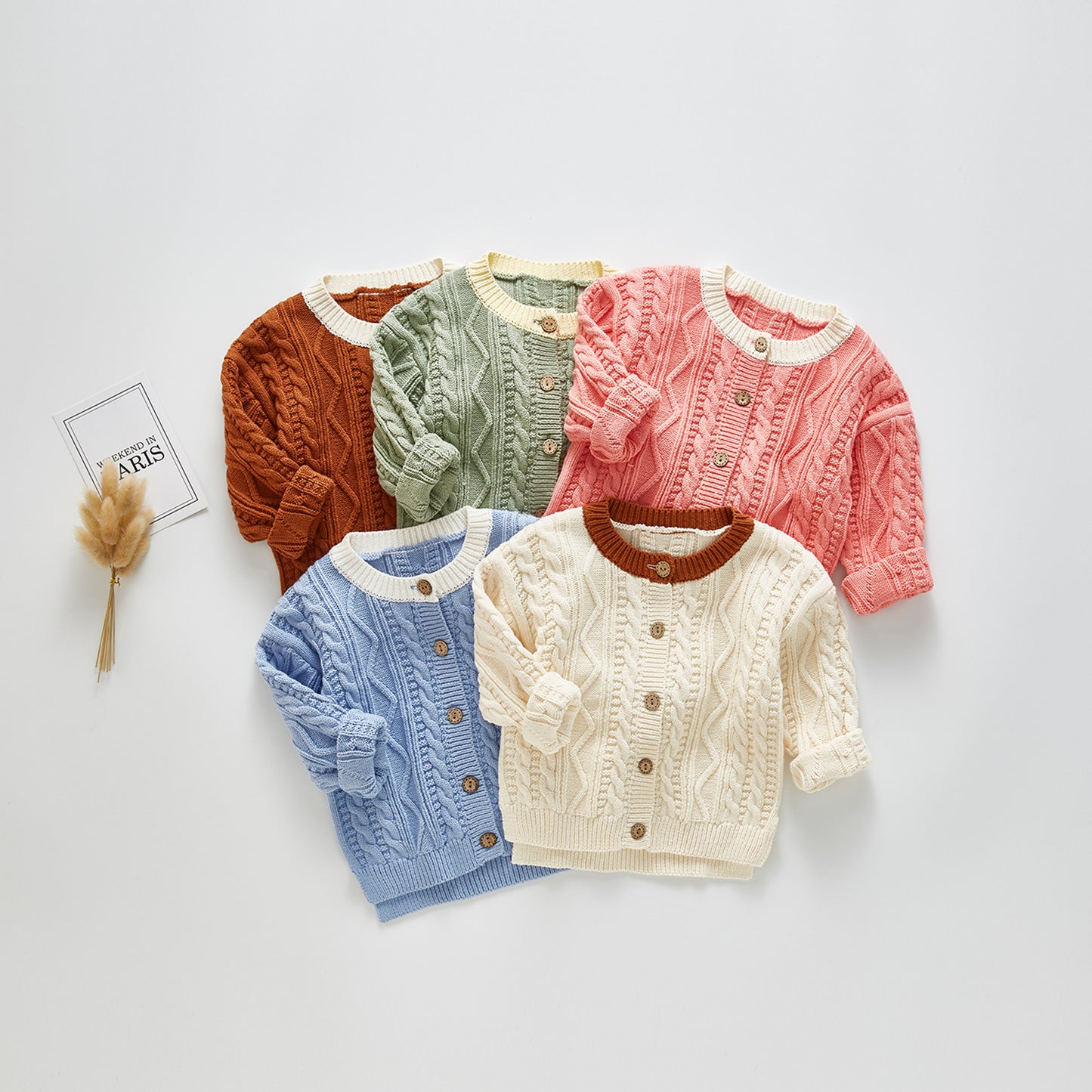 Baby Girl's Sweater-Button Down