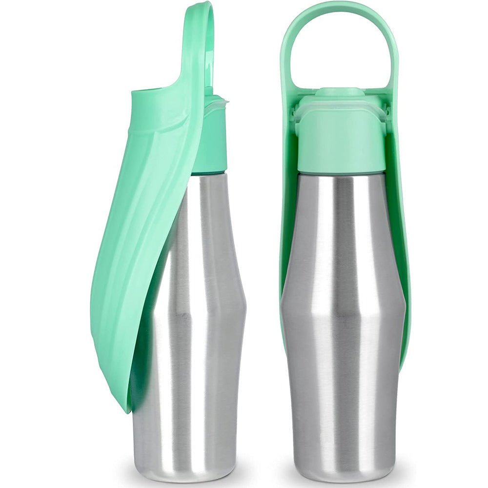 Dog Water Bottle-Soft Silicone Leaf Shape Dispenser