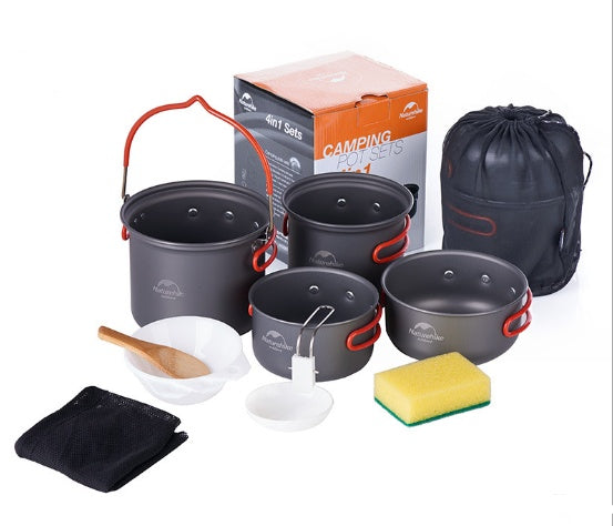 Picnic Cooking Pot Set-Four In One Set