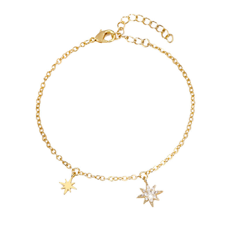 Women Bracelet With Star Drops