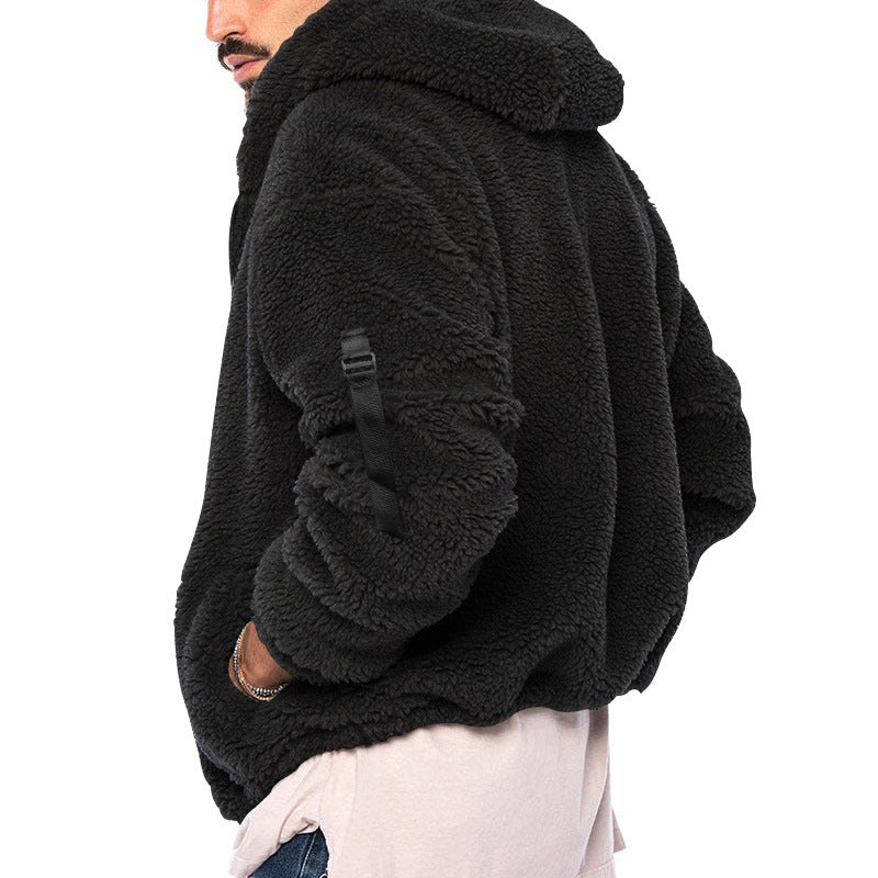 Men's Hooded Jacket-Zipper down