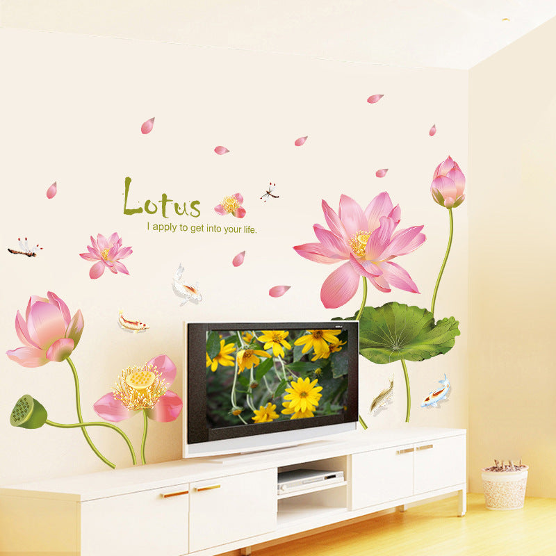 Lotus Pond Mural Poster