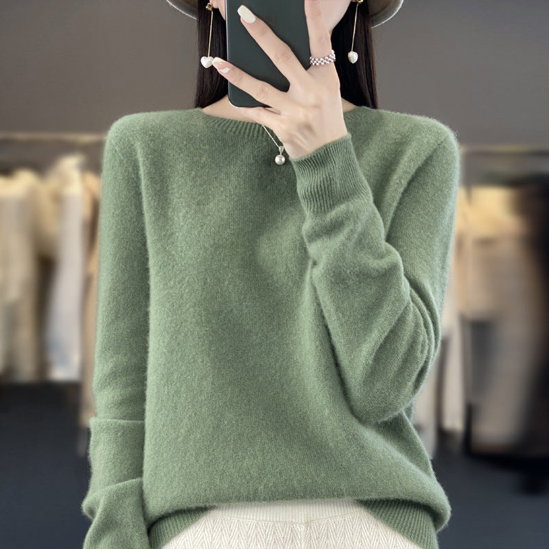 Women's Woolen Long Sleeved Sweater