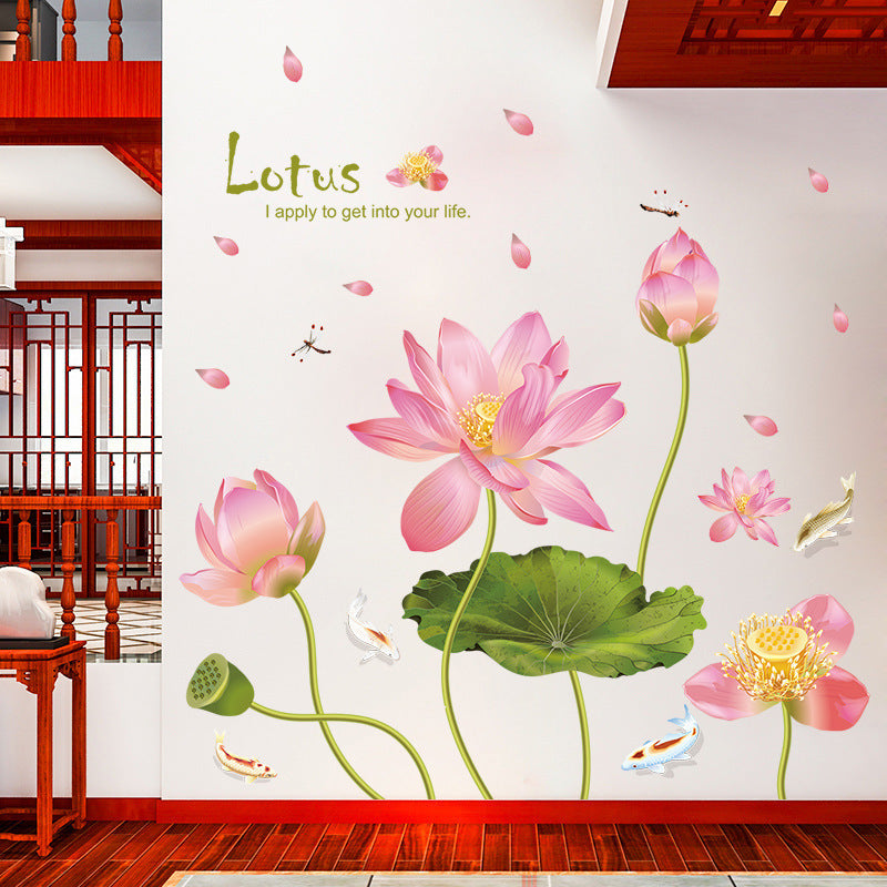 Lotus Pond Mural Poster