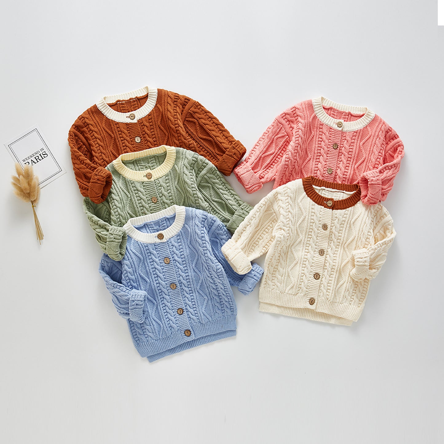 Baby Girl's Sweater-Button Down