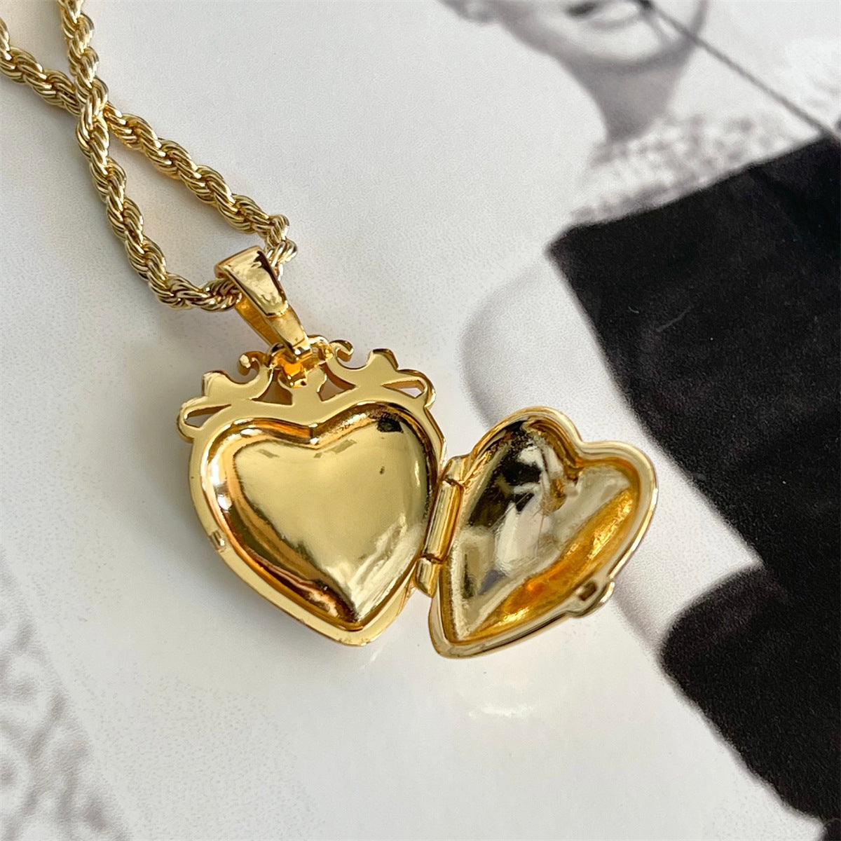 Women Necklace Heart Pendant