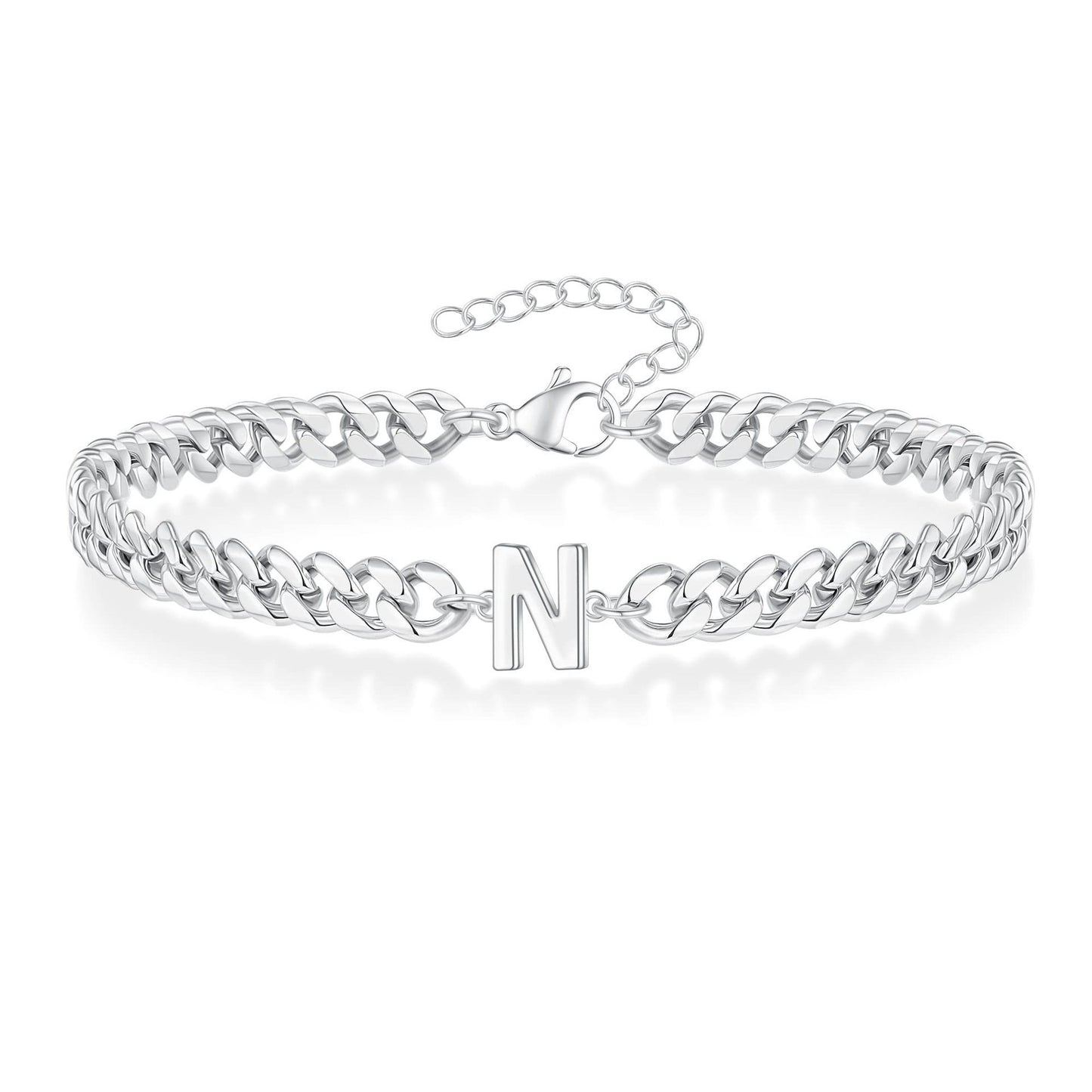 Men's Bracelet With Initial Letter