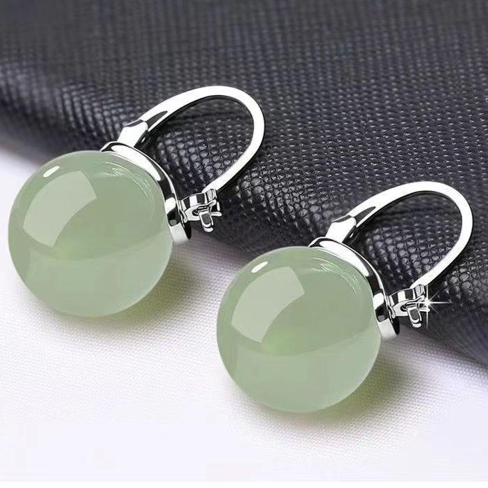 Women Earrings Jade