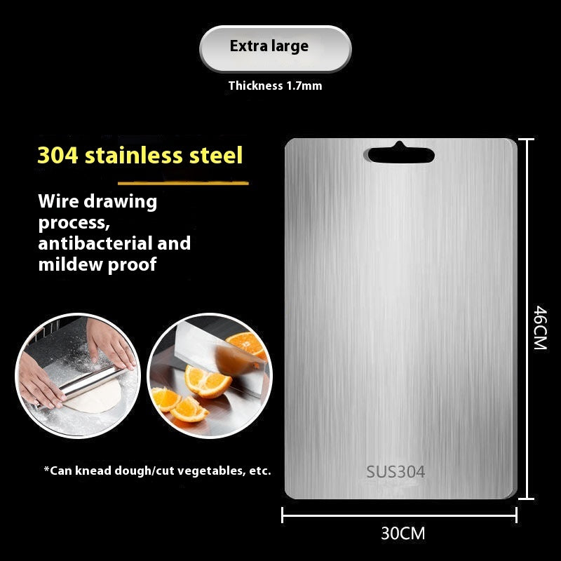 Stainless Steel Cutting Board-Thick Double-sided 304