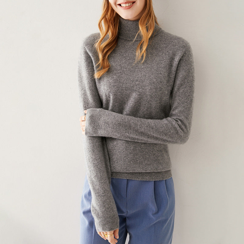 Women's Woolen Yarn Sweater-Loose Slimming Sweater