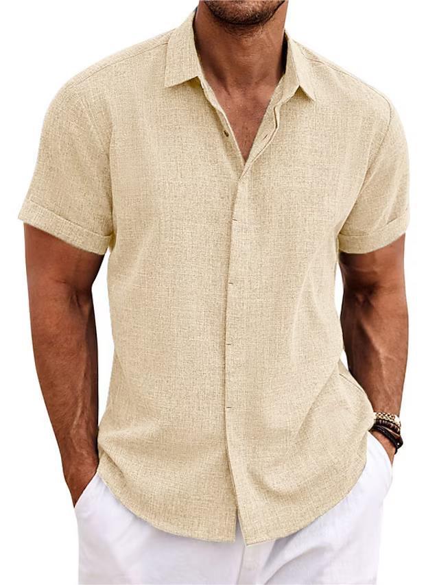 Men's Short Sleeved Polyester Shirt