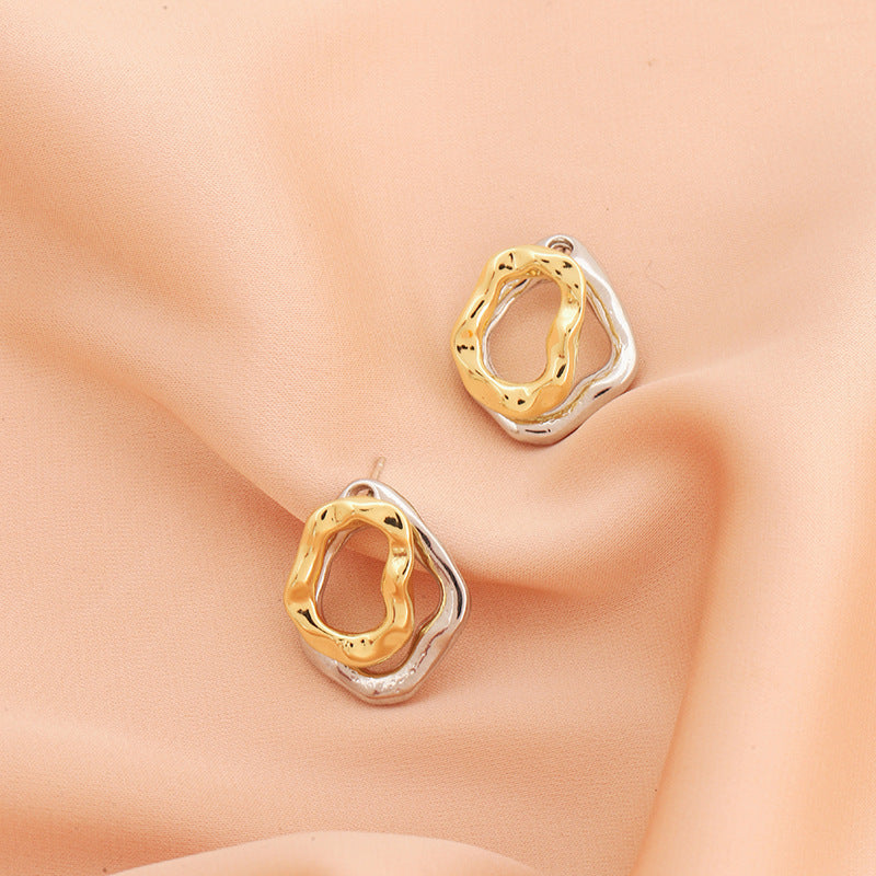 Women Two Tone Earrings