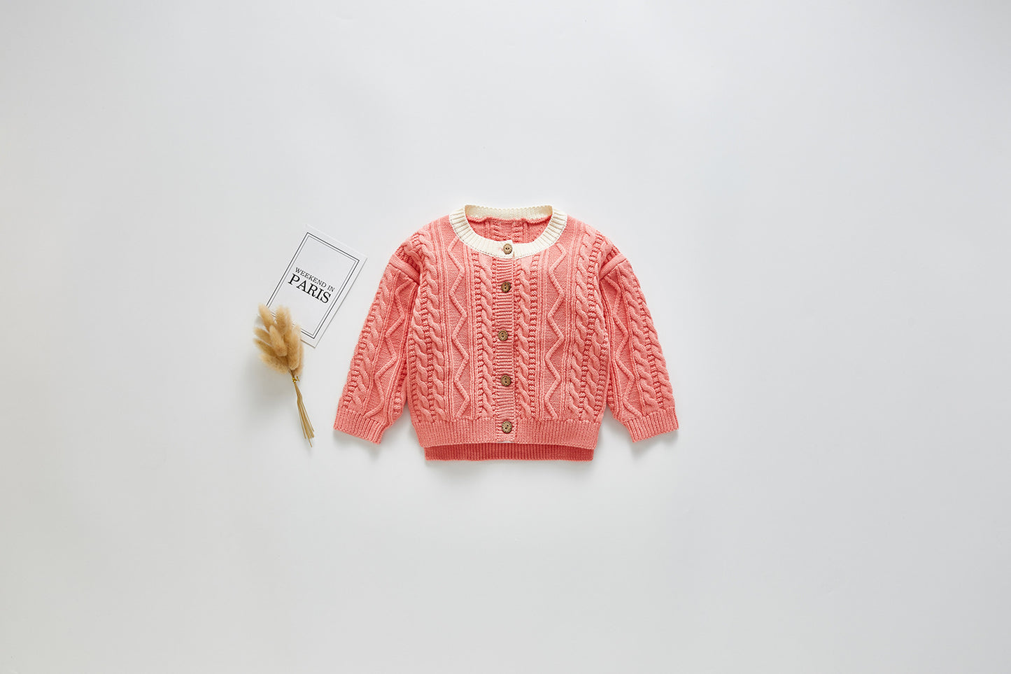 Baby Girl's Sweater-Button Down