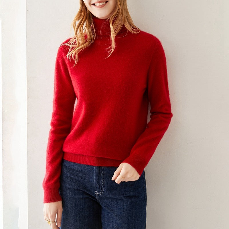 Women's Woolen Yarn Sweater-Loose Slimming Sweater