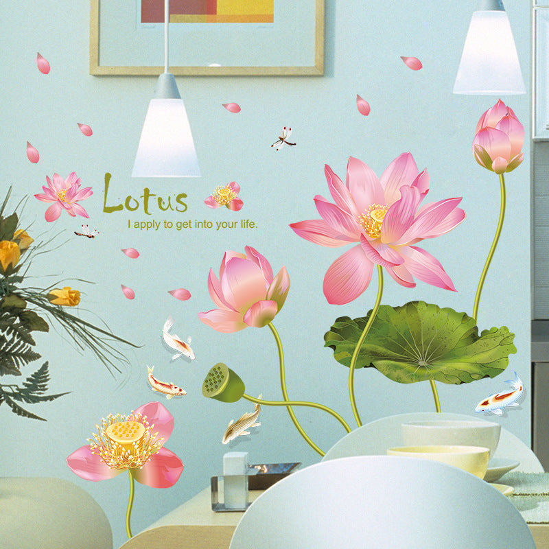 Lotus Pond Mural Poster