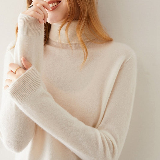 Women's Woolen Yarn Sweater-Loose Slimming Sweater