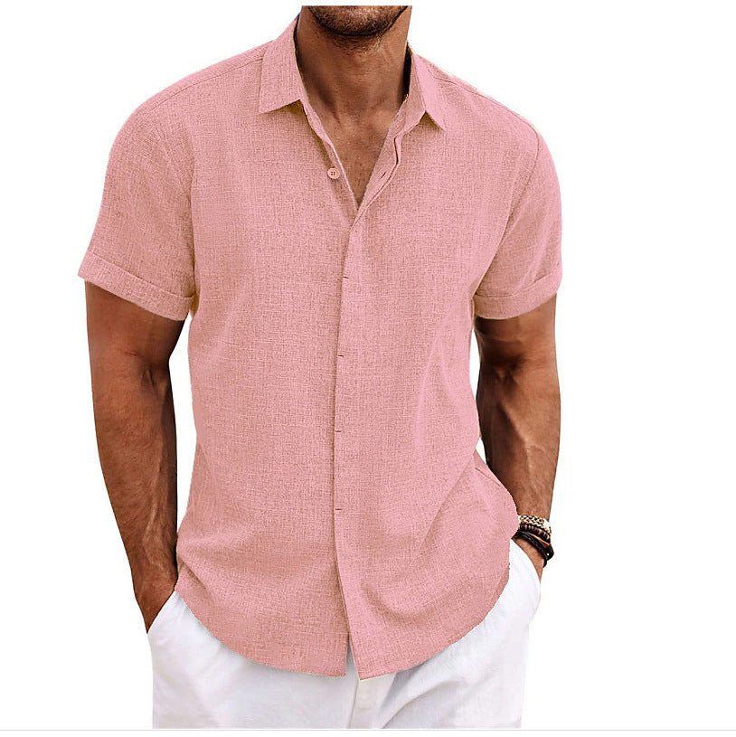 Men's Short Sleeved Polyester Shirt