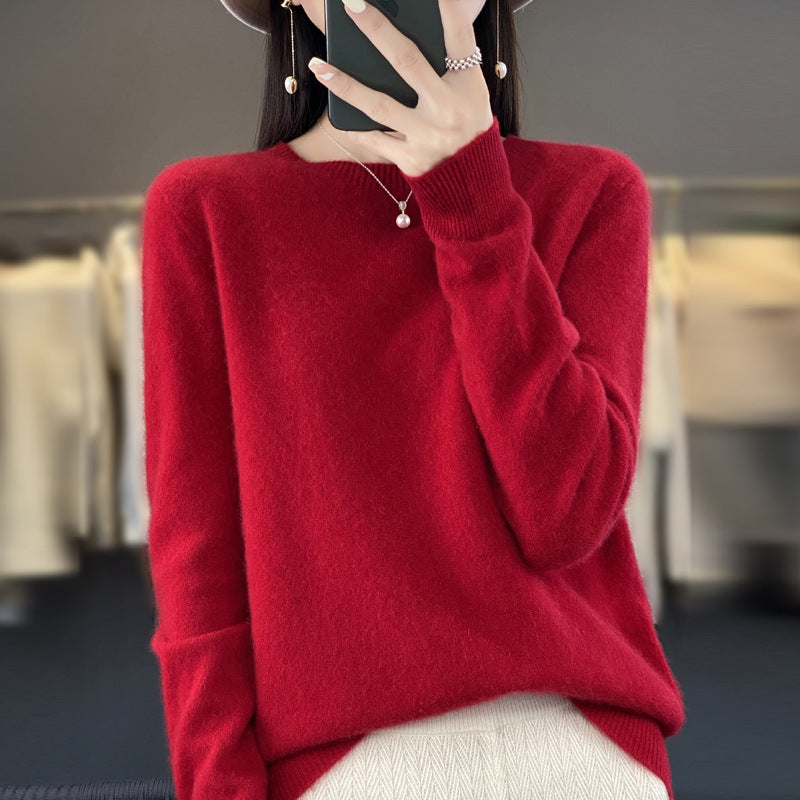 Women's Woolen Long Sleeved Sweater