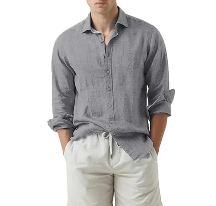 Men's Cotton Long Sleeve Shirt