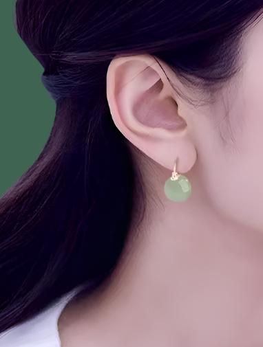 Women Earrings Jade