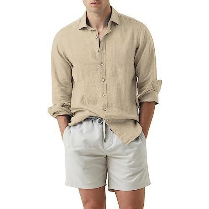 Men's Cotton Long Sleeve Shirt