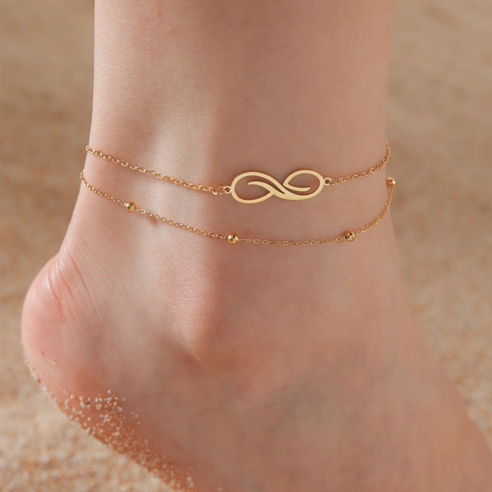 Women/Girls Anklet Double Layer