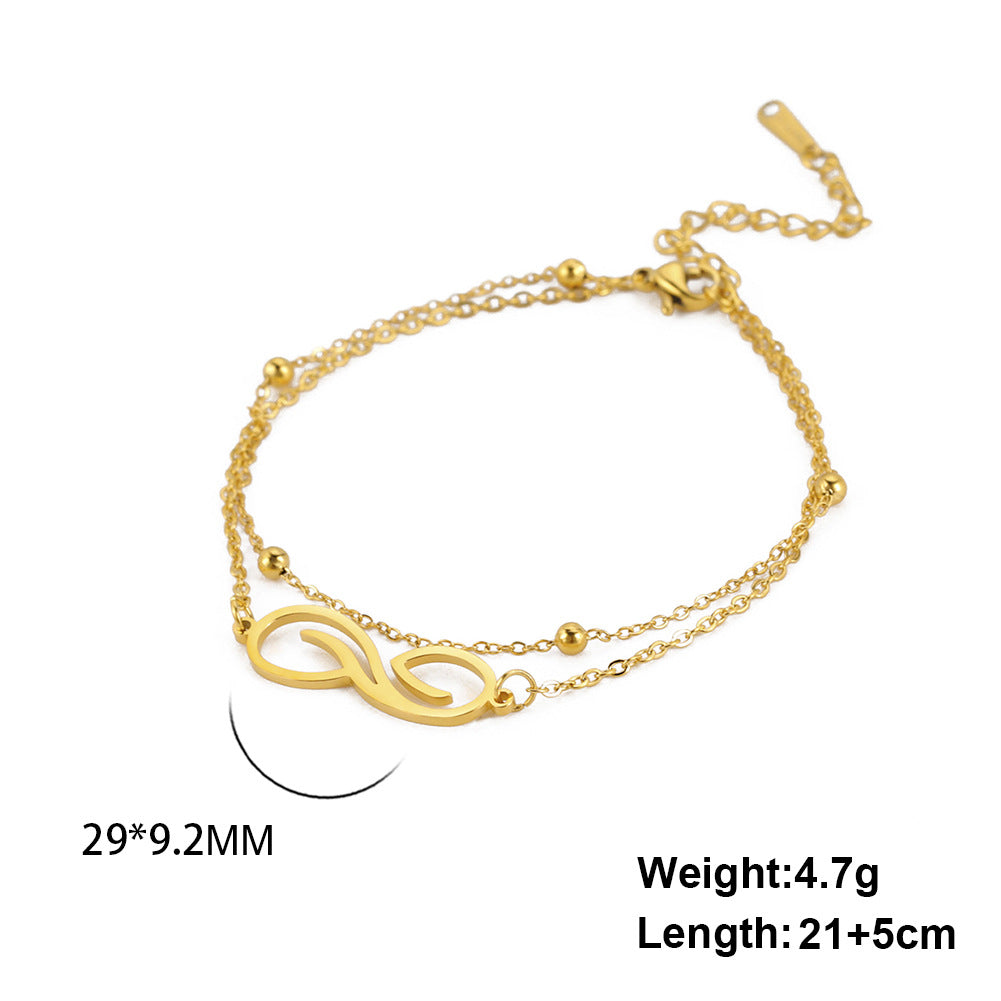 Women/Girls Anklet Double Layer