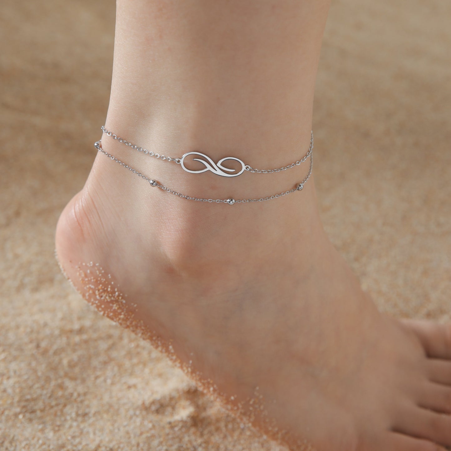 Women/Girls Anklet Double Layer