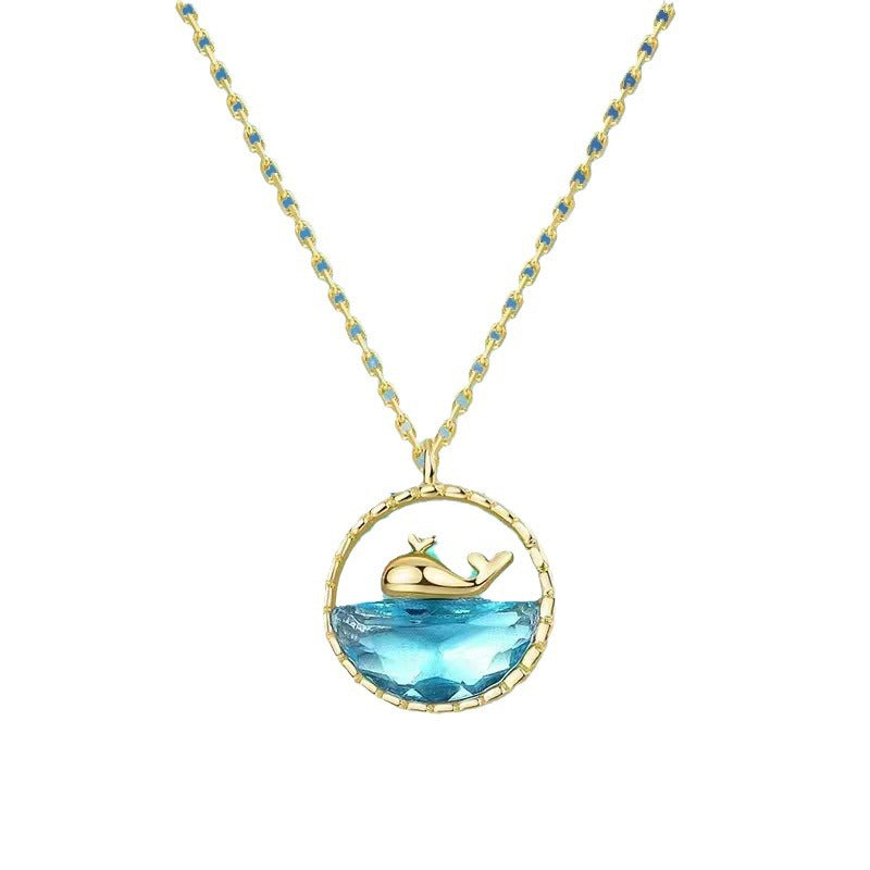 Girls Necklace With Whale Pendant