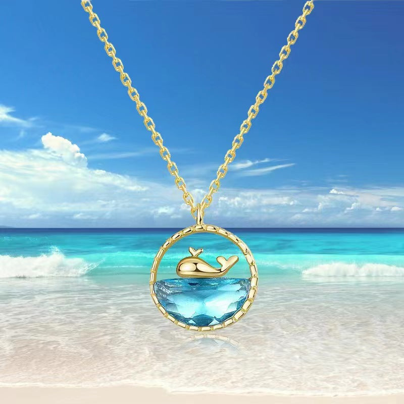 Girls Necklace With Whale Pendant