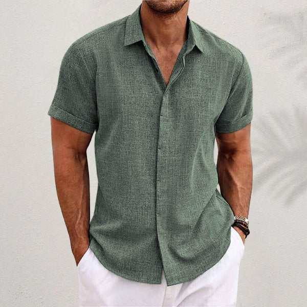 Men's Short Sleeved Polyester Shirt