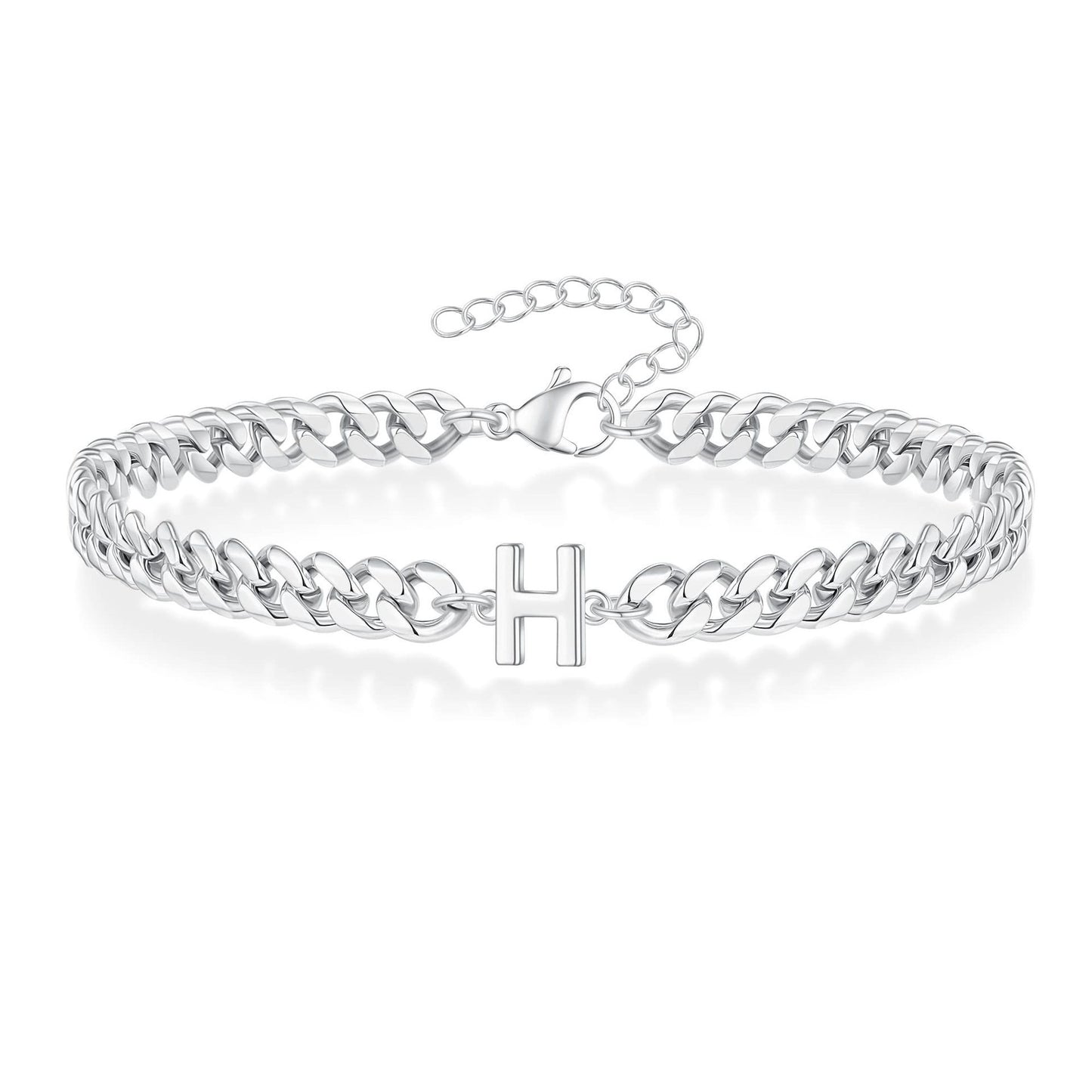 Men's Bracelet With Initial Letter