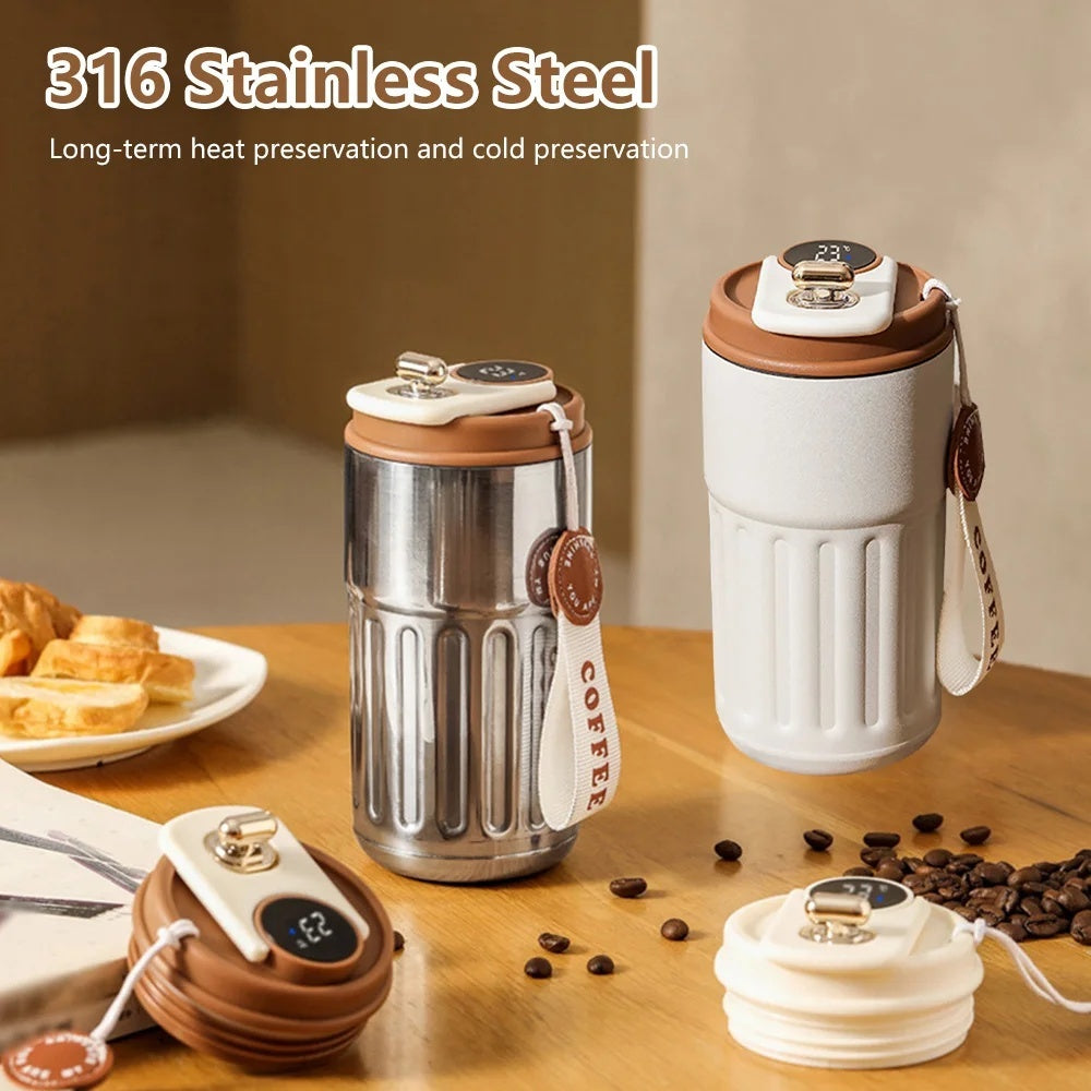 Stainless Steel Digital Thermal Coffee Mug/Bottle