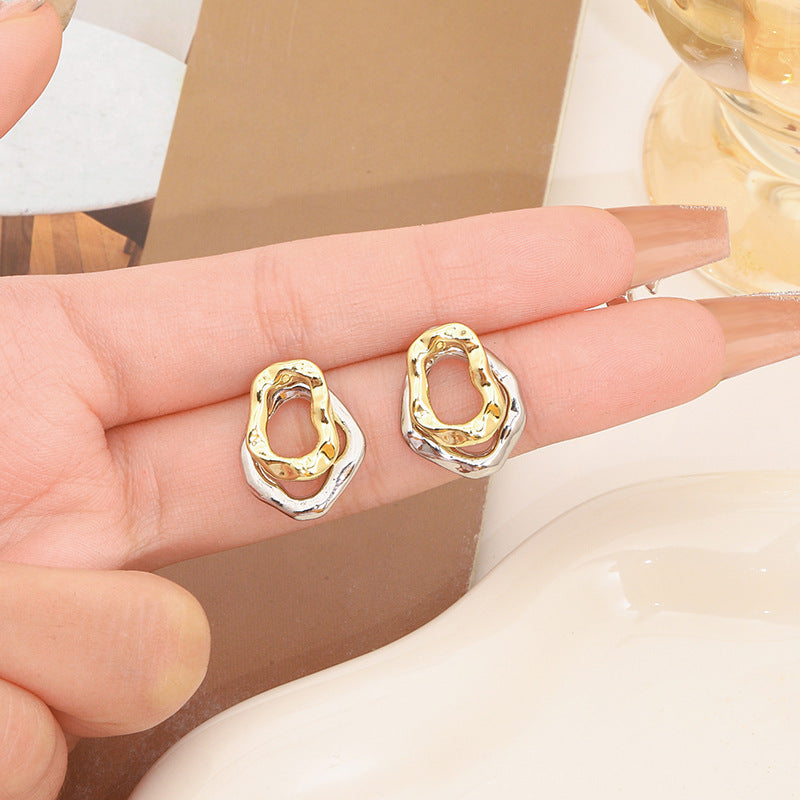 Women Two Tone Earrings