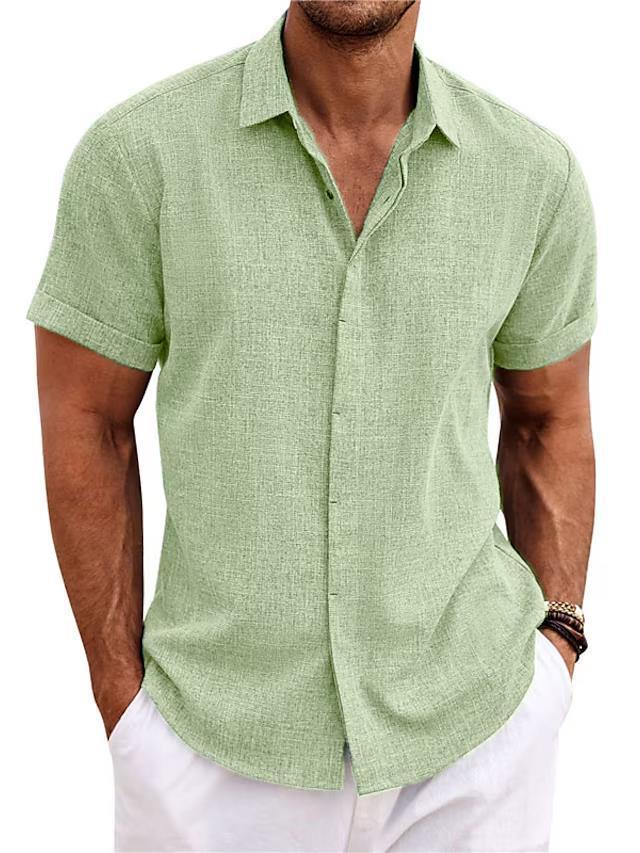 Men's Short Sleeved Polyester Shirt