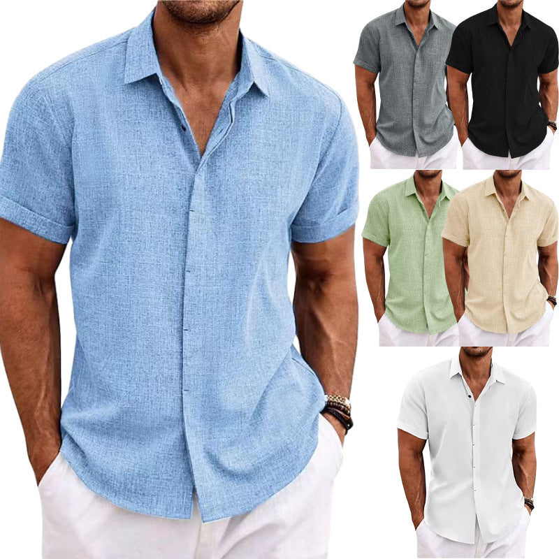 Men's Short Sleeved Polyester Shirt