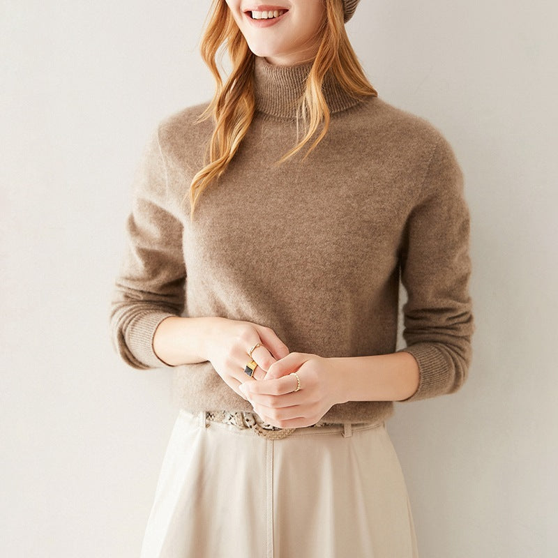 Women's Woolen Yarn Sweater-Loose Slimming Sweater