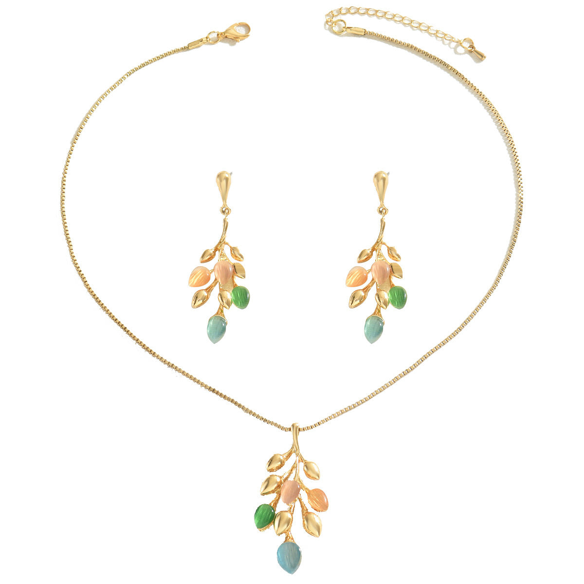 Women's Necklace With Earrings Set