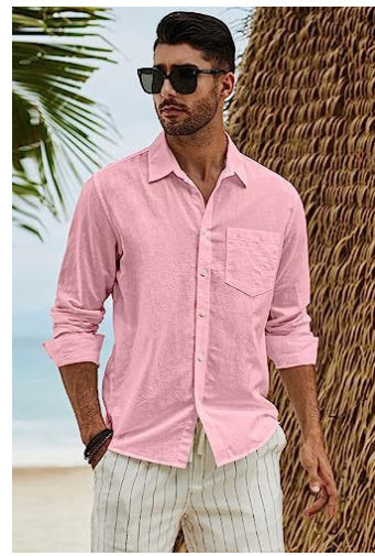 Men's Cotton Long Sleeve Shirt