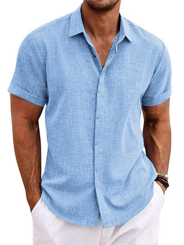 Men's Short Sleeved Polyester Shirt