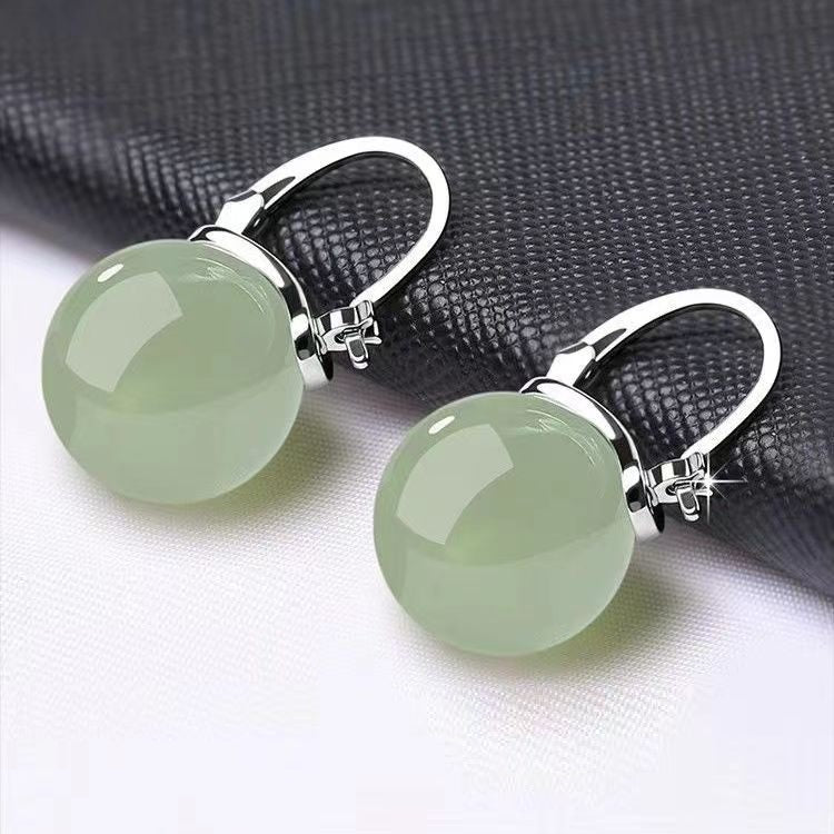 Women Earrings Jade