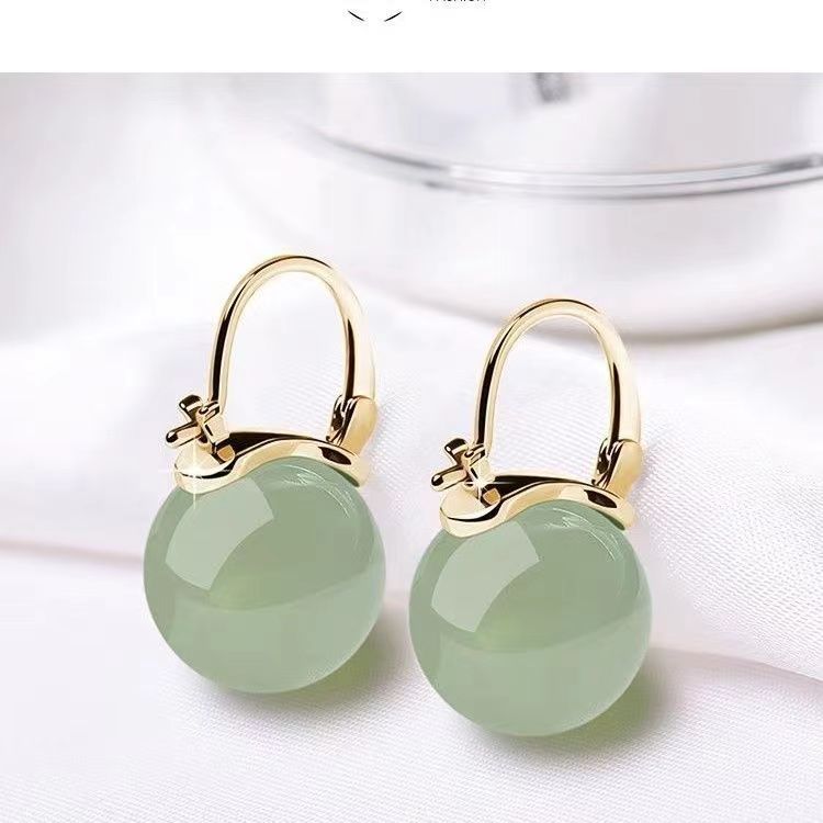 Women Earrings Jade