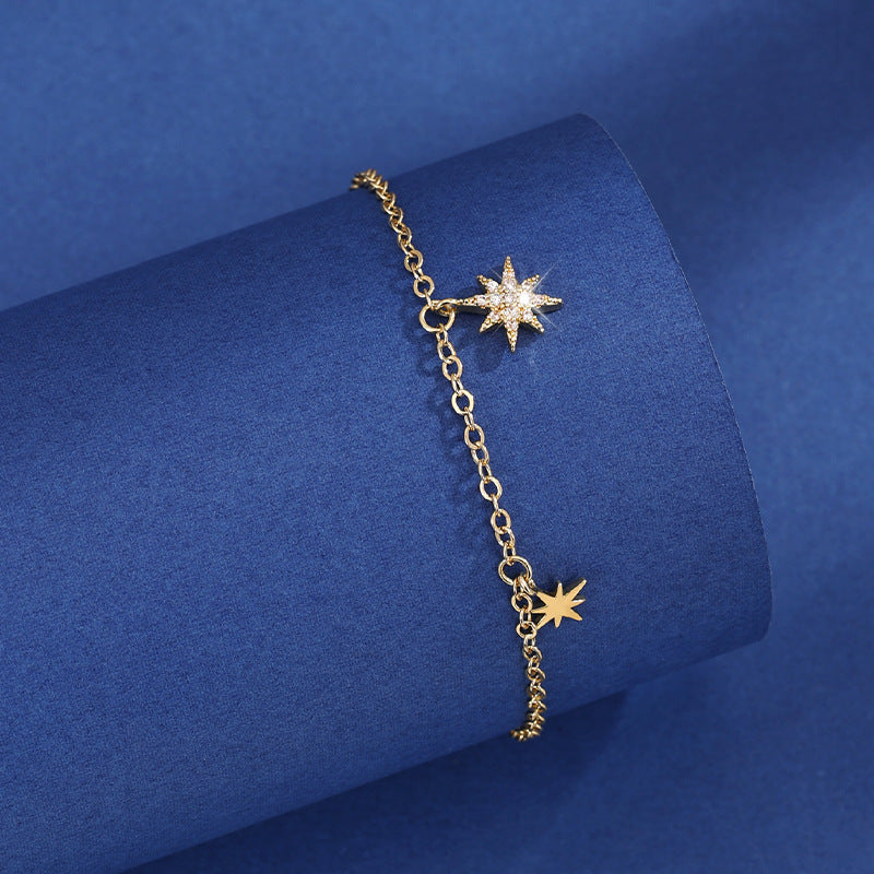 Women Bracelet With Star Drops